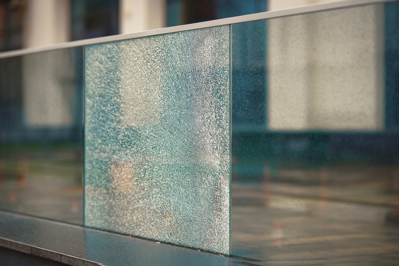 Damaged,Fence,With,Broken,Glass,,Proterty,Damage
